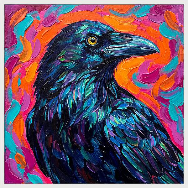 Raven In Vibrant Colors