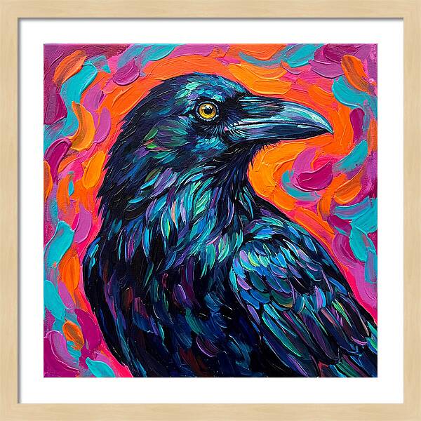 Raven In Vibrant Colors