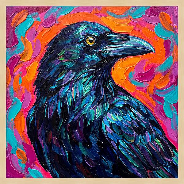 Raven In Vibrant Colors