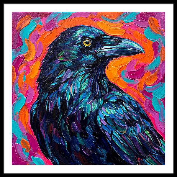 Raven In Vibrant Colors