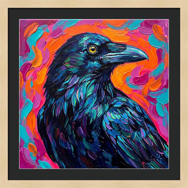 Raven In Vibrant Colors