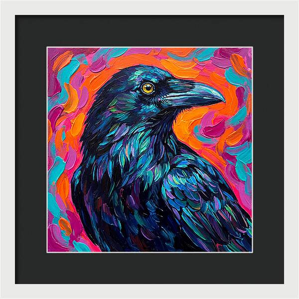 Raven In Vibrant Colors