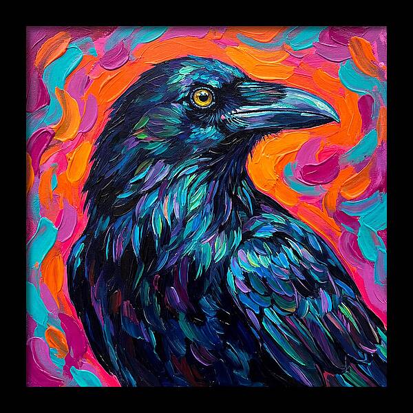 Raven In Vibrant Colors