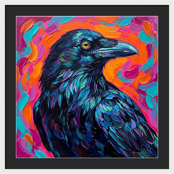 Raven In Vibrant Colors