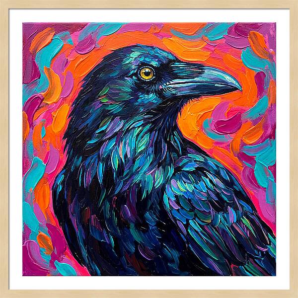 Raven In Vibrant Colors