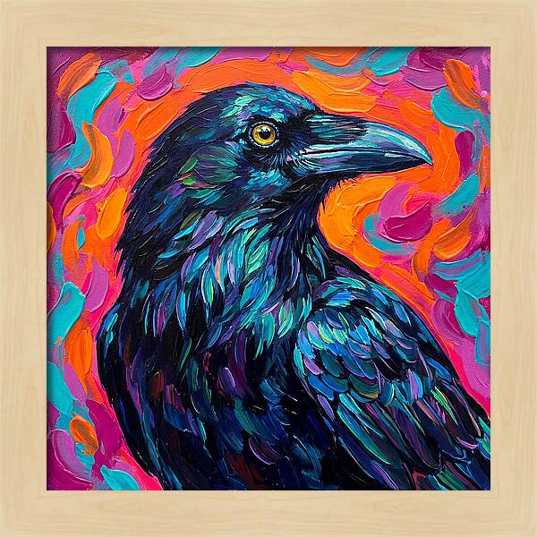 Raven In Vibrant Colors