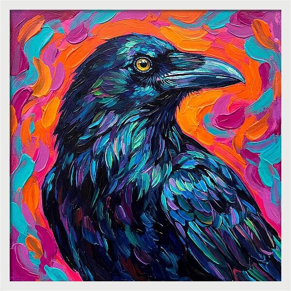 Raven In Vibrant Colors