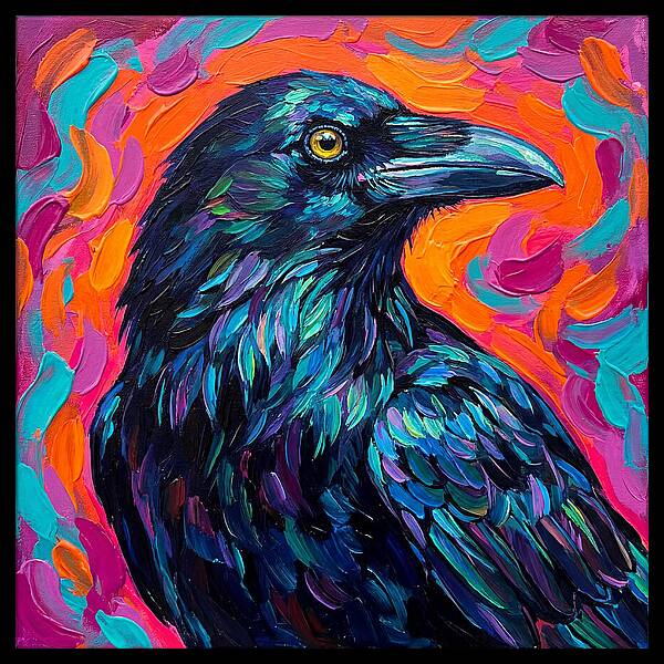 Raven In Vibrant Colors