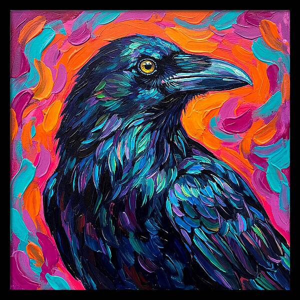 Raven In Vibrant Colors