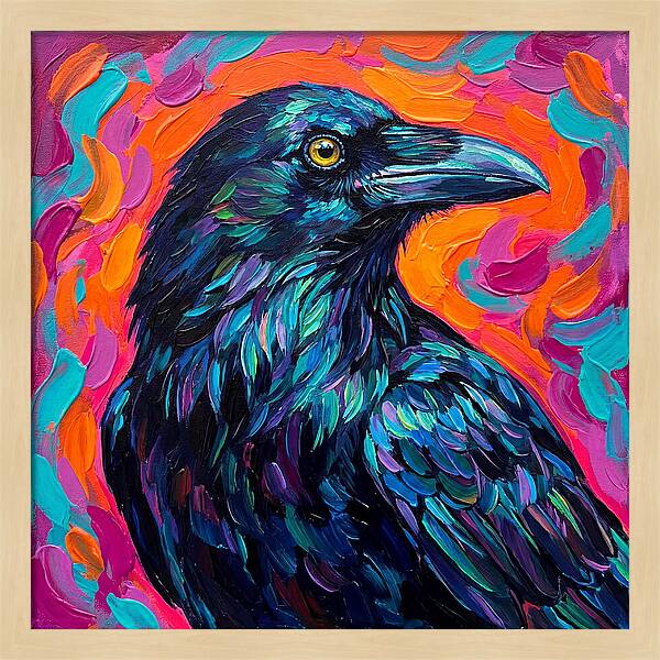 Raven In Vibrant Colors