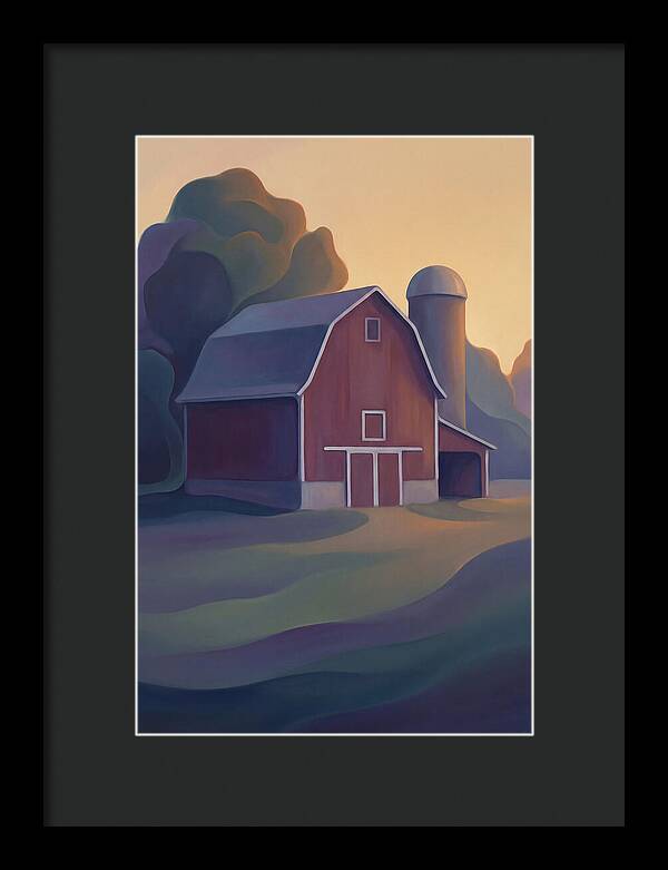 Red Barn At Dusk