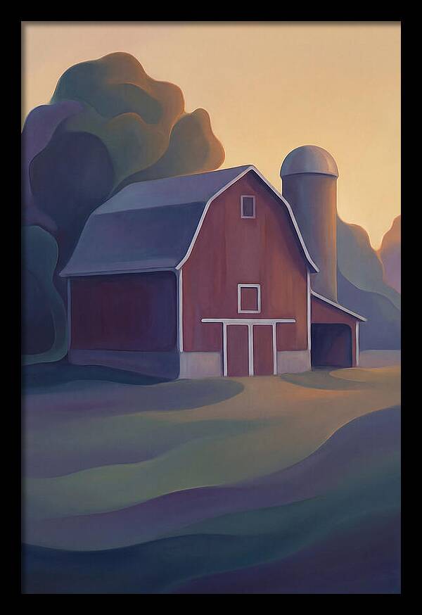 Red Barn At Dusk