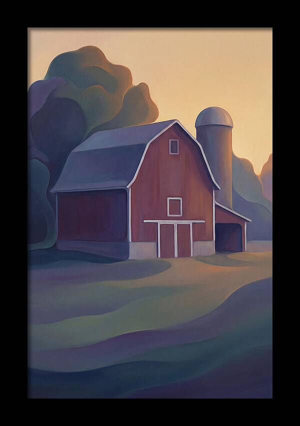 Red Barn At Dusk