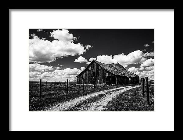 Red Barn Under Dramatic Skies