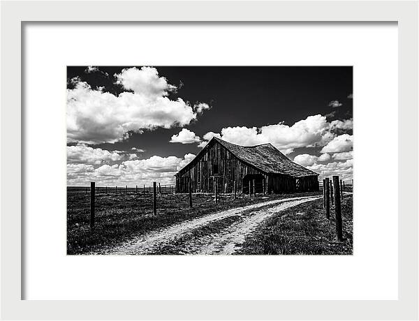 Red Barn Under Dramatic Skies