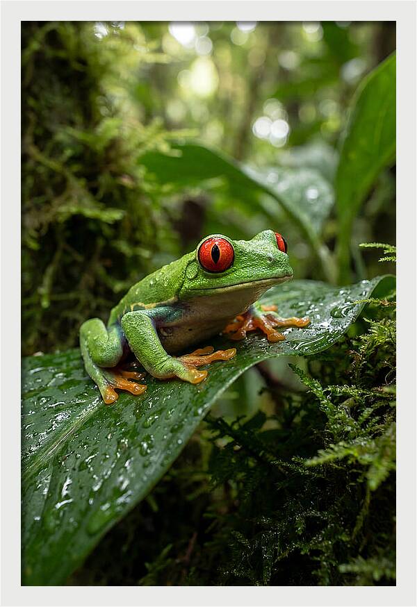 Red Eyed Tree Frog Resting