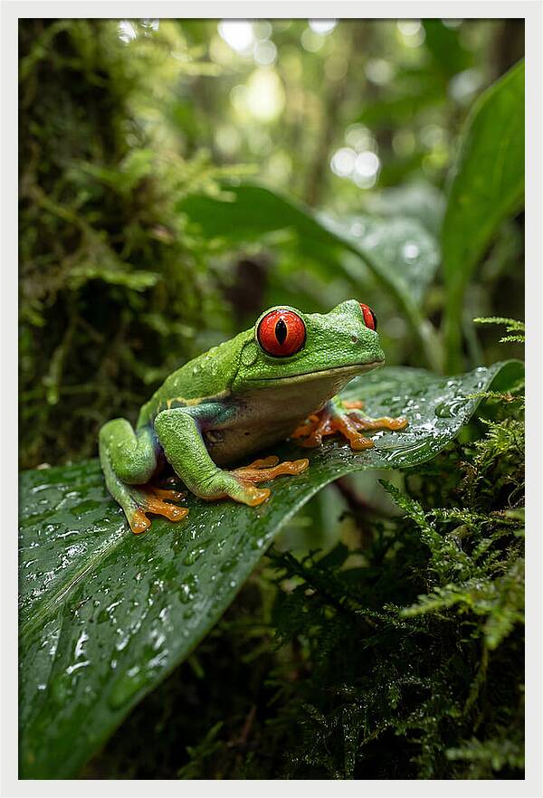 Red Eyed Tree Frog Resting