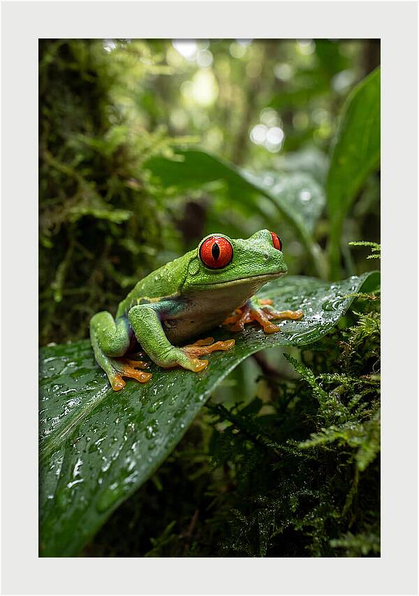 Red Eyed Tree Frog Resting