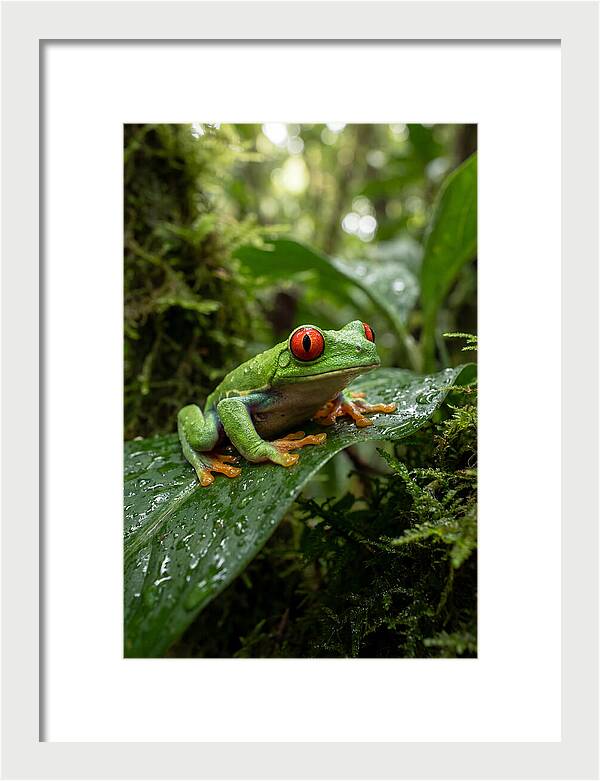 Red Eyed Tree Frog Resting