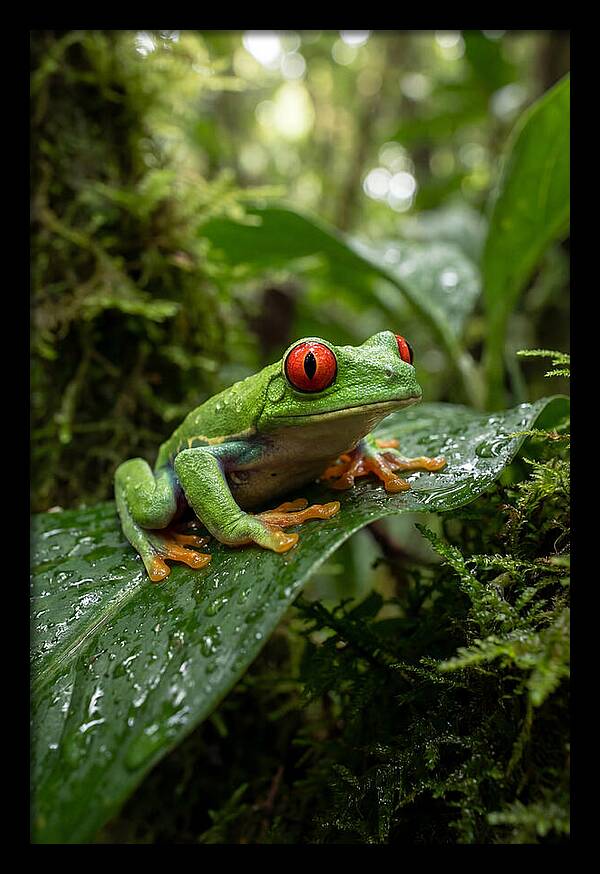 Red Eyed Tree Frog Resting