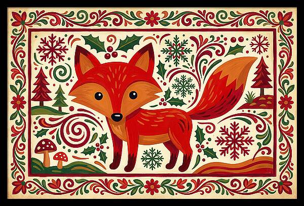Red Fox Folk Art