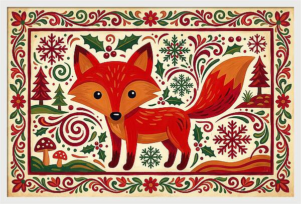 Red Fox Folk Art
