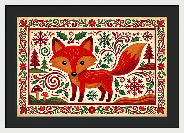 Red Fox Folk Art