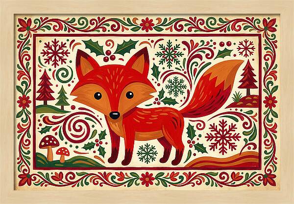Red Fox Folk Art
