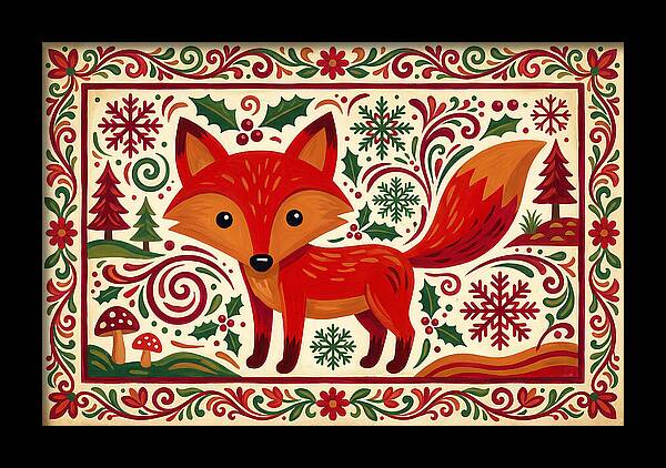 Red Fox Folk Art