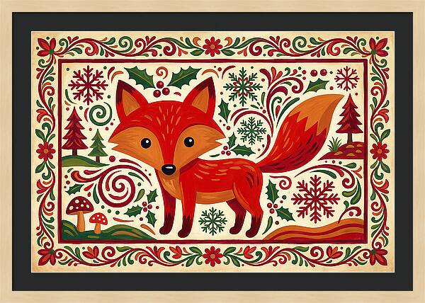Red Fox Folk Art