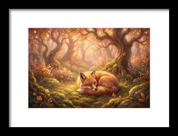 Red Fox In Autumn Forest