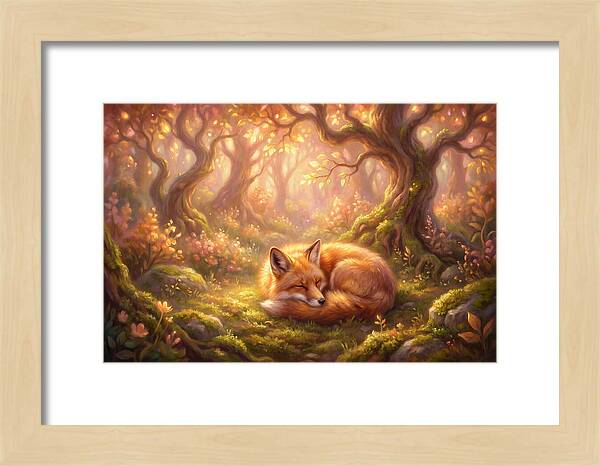Red Fox In Autumn Forest