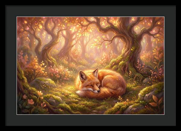 Red Fox In Autumn Forest