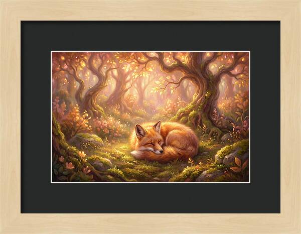 Red Fox In Autumn Forest