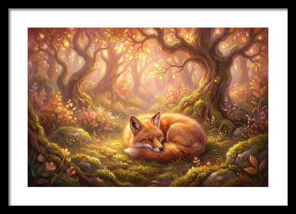 Red Fox In Autumn Forest