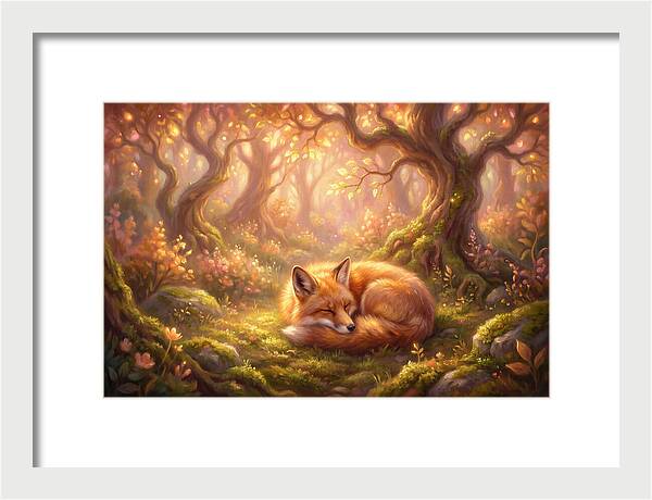Red Fox In Autumn Forest