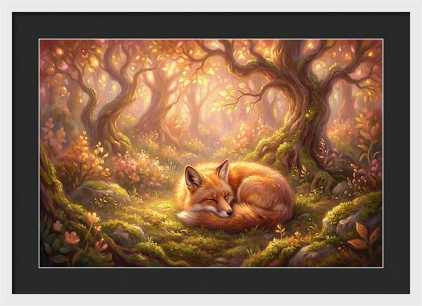 Red Fox In Autumn Forest