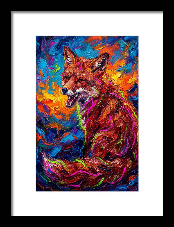 Red Fox In Vibrant Colors