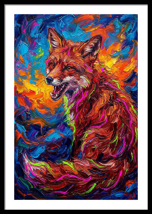 Red Fox In Vibrant Colors