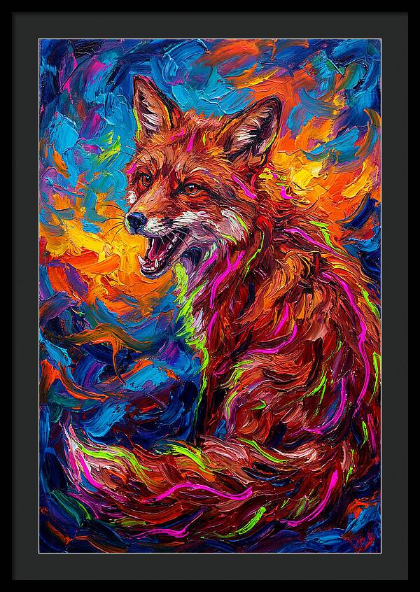 Red Fox In Vibrant Colors
