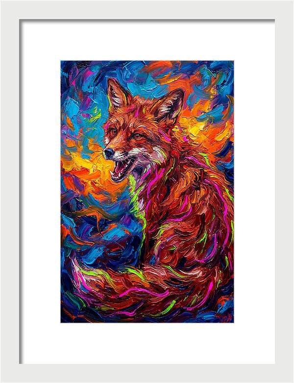 Red Fox In Vibrant Colors