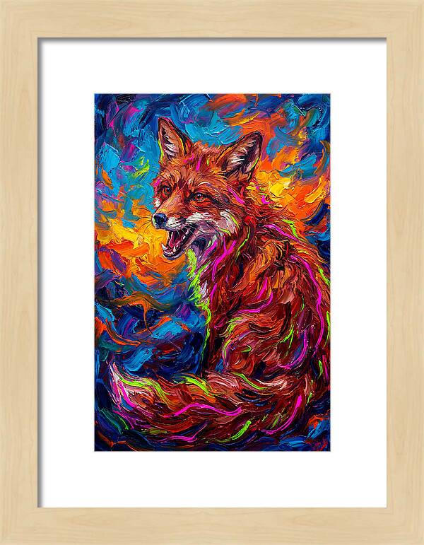 Red Fox In Vibrant Colors