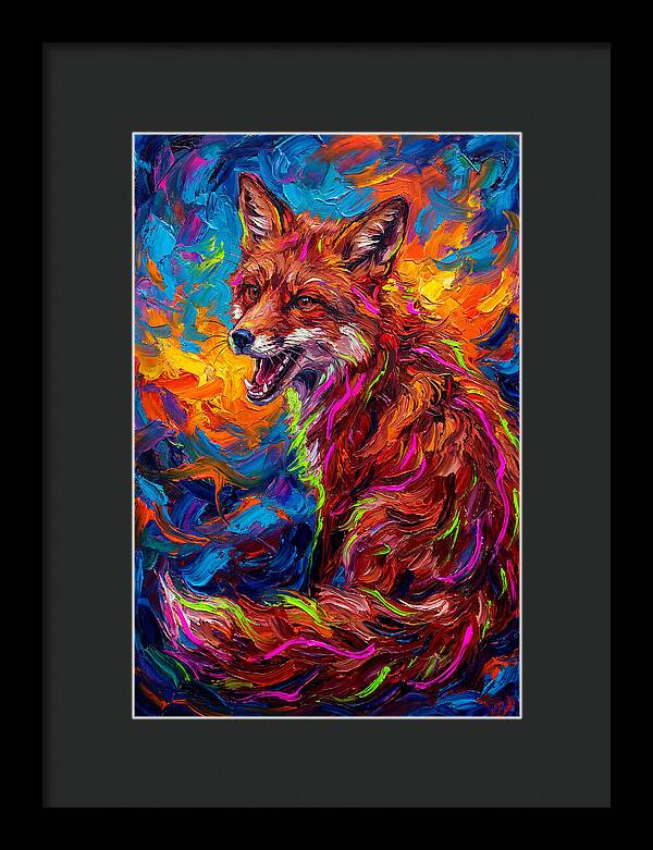 Red Fox In Vibrant Colors