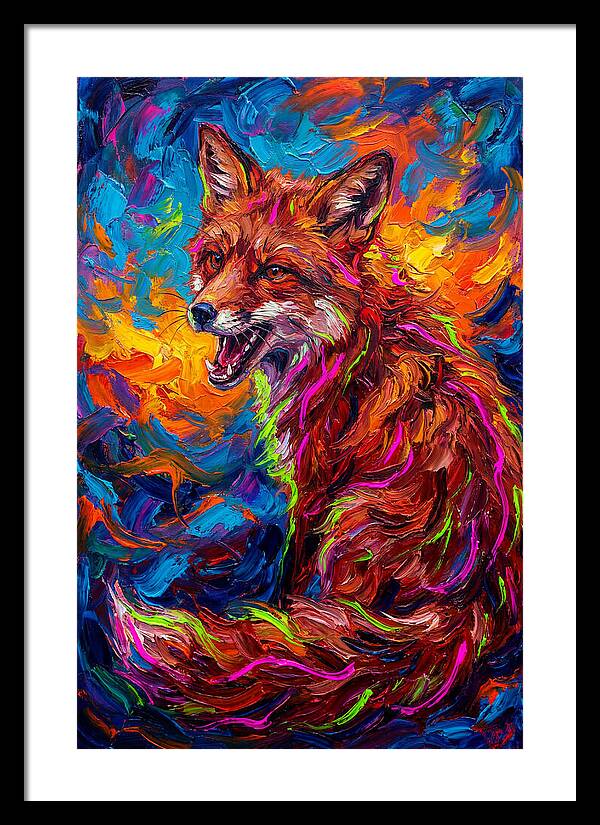 Red Fox In Vibrant Colors
