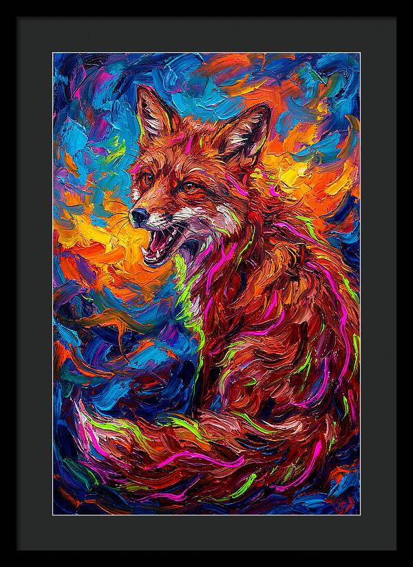 Red Fox In Vibrant Colors
