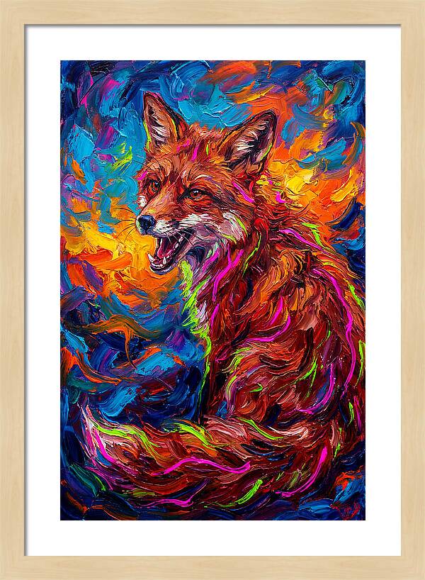 Red Fox In Vibrant Colors