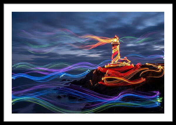 Red Lighthouse At Dusk