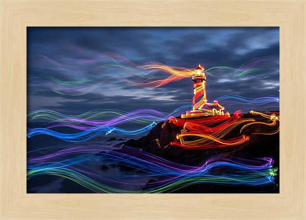 Red Lighthouse At Dusk
