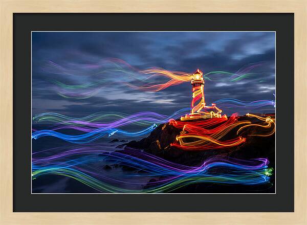 Red Lighthouse At Dusk