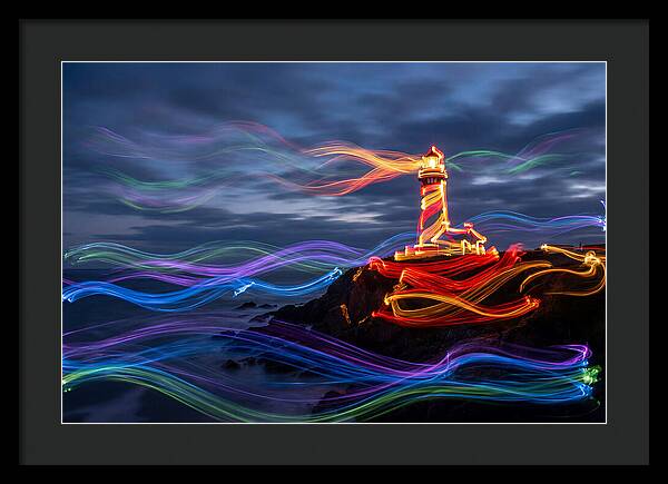 Red Lighthouse At Dusk